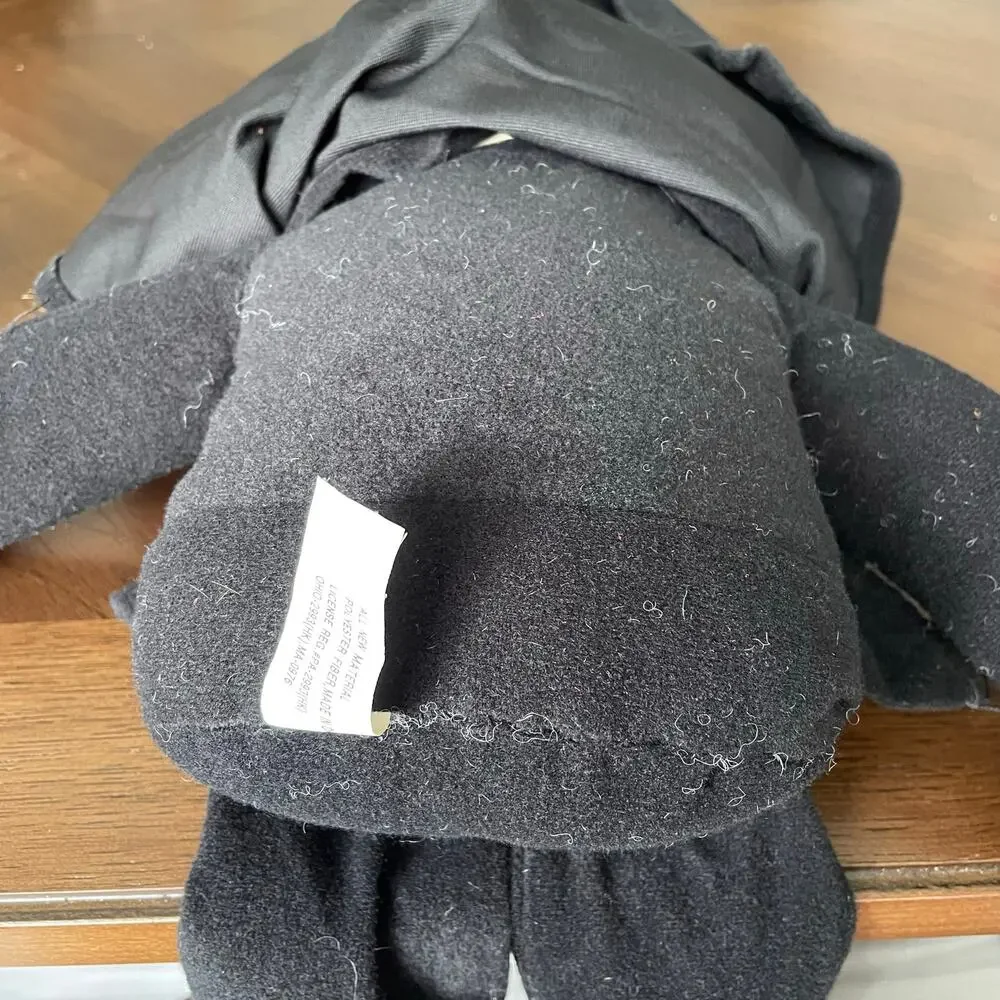 Vintage Witch Plush Doll Velvet Bright Neon Burlap 1990s y2k Halloween Toy RARE